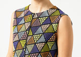 Triangle Sleeveless Dress in Multi - Vu Hue