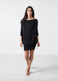 Tapered Boat Neck Dress - Vu Hue