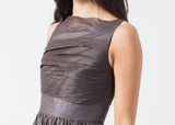 Voile Dress in Grey Pearl - Vu Hue