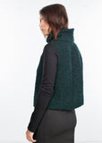 Boucle Turtle Neck in Green/Black - Vu Hue