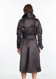 Trench Coat in Black - Vu Hue