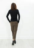 Sueded Cotton Pant in Khaki - Vu Hue