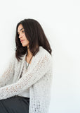 Bulk Stitch Cardigan in Cloud - Vu Hue