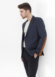 Swift Low Blazer in Navy - Vu Hue