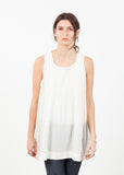 Babydoll Tank in White - Vu Hue