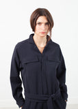 Worker Jumpsuit in Navy - Vu Hue