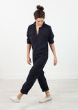 Worker Jumpsuit in Navy - Vu Hue