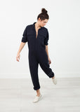 Worker Jumpsuit in Navy - Vu Hue