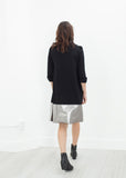 Border Dress in Black/Silver - Vu Hue