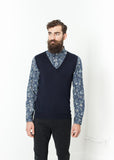 Basic Gilet in Navy - Vu Hue