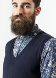 Basic Gilet in Navy - Vu Hue