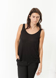 Brandy Tank in Black - Vu Hue