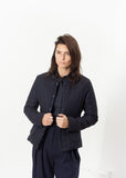 Camelia Reversible Jacket in Navy/Blue - Vu Hue
