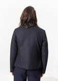 Camelia Reversible Jacket in Navy/Blue - Vu Hue