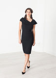 Asymmetric Dress in Black - Vu Hue