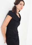 Asymmetric Dress in Black - Vu Hue