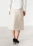Tulle Pleat Skirt in Cream - Vu Hue
