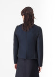 Weave Jacket in Black/Blue - Vu Hue