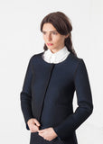 Weave Jacket in Black/Blue - Vu Hue