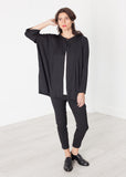 Unbalanced Cardigan in Black - Vu Hue