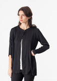 Unbalanced Cardigan in Black - Vu Hue