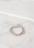 Bracelet 85 in Grey Silk/Silver - Vu Hue