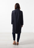 Woven Pleat Back Coat - Vu Hue