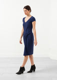 V-Neck Twist Dress - Vu Hue
