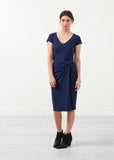 V-Neck Twist Dress - Vu Hue