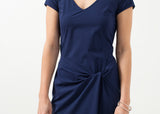 V-Neck Twist Dress - Vu Hue