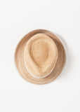 Washboard Hat in Straw/White - Vu Hue