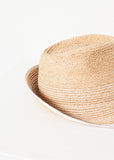 Washboard Hat in Straw/White - Vu Hue