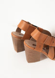 Buckle Strap Heel in Brown - Vu Hue
