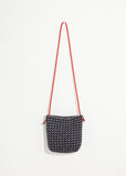 Wool Shoulder Pouch in Black/White - Vu Hue