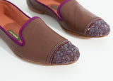 Bizi Cap Toe Loafer in Rose/Aubergine - Vu Hue