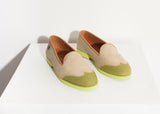 Wingtip Loafer in Lime - Vu Hue