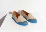 Wingtip Loafer in Blue - Vu Hue