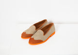 Wingtip Loafer in Orange - Vu Hue